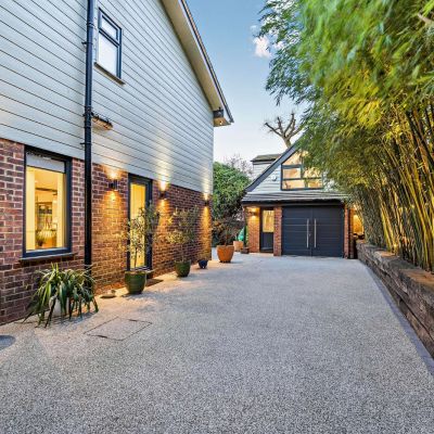 Driveway and Garage