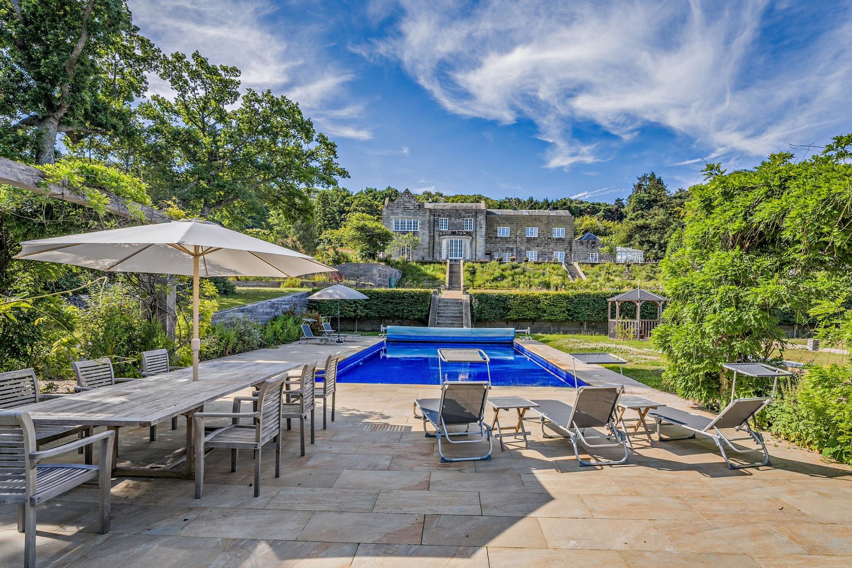 Pool House View