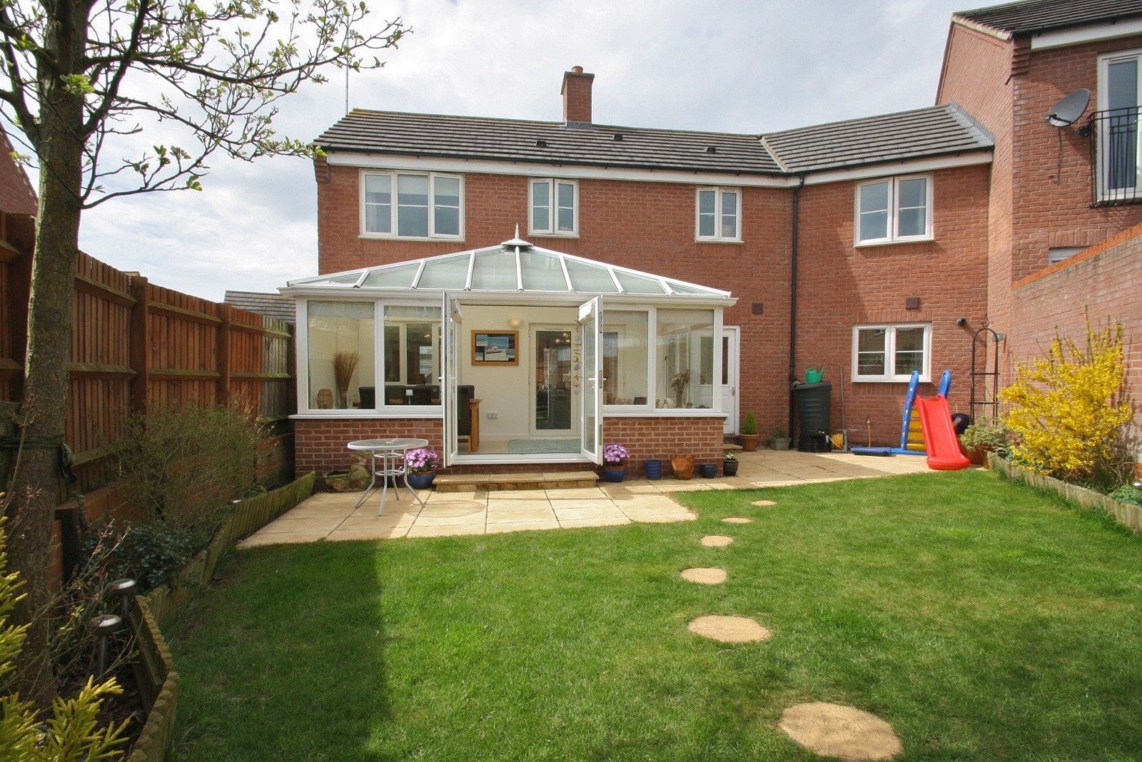 Rear of house