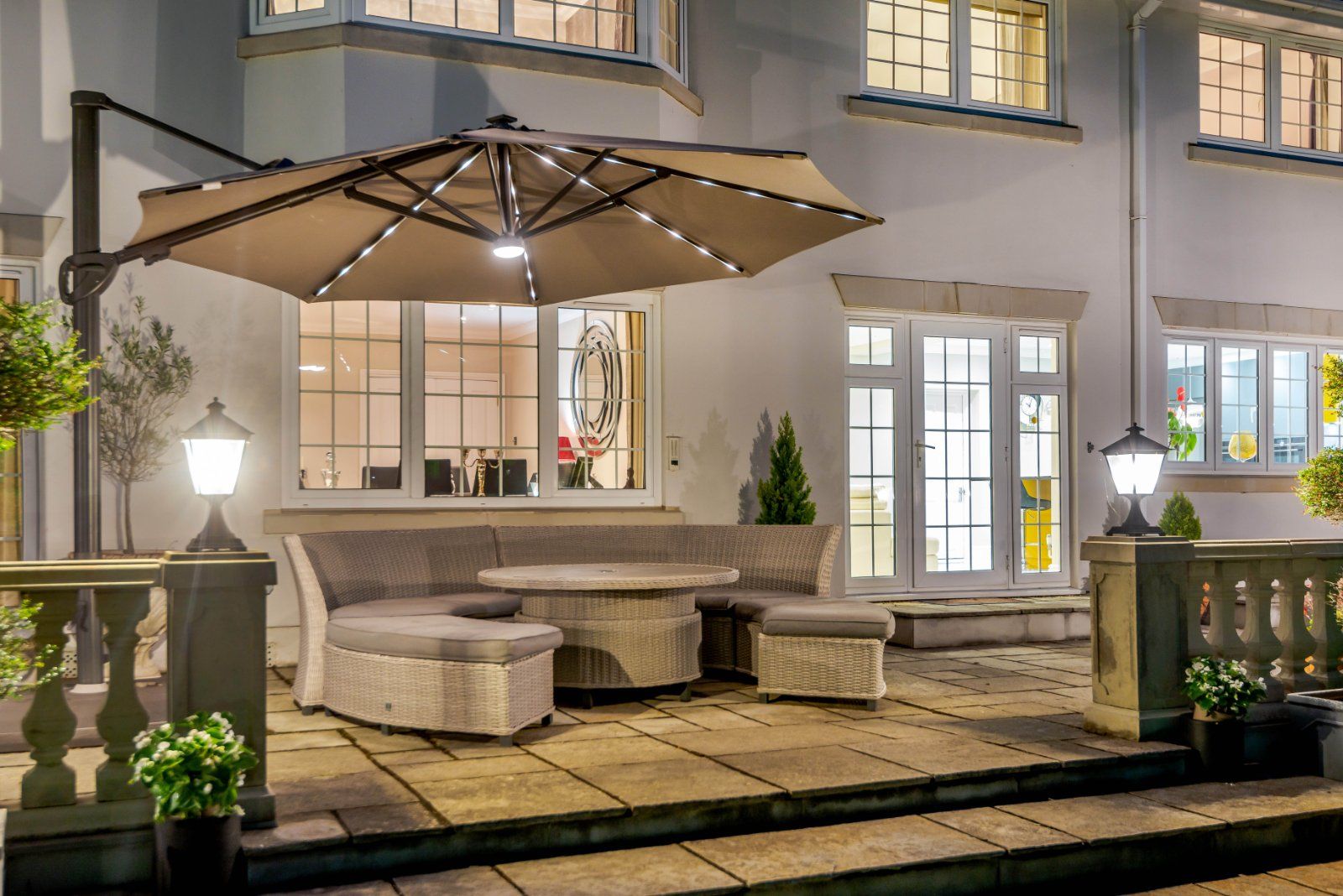 Twilight Rear Patio