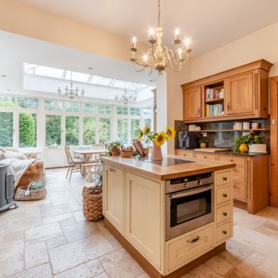 Kitchen To Orangery