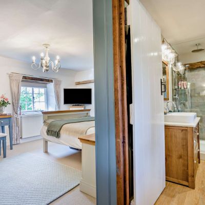Bedroom and Shower