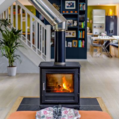 Log Burner Open