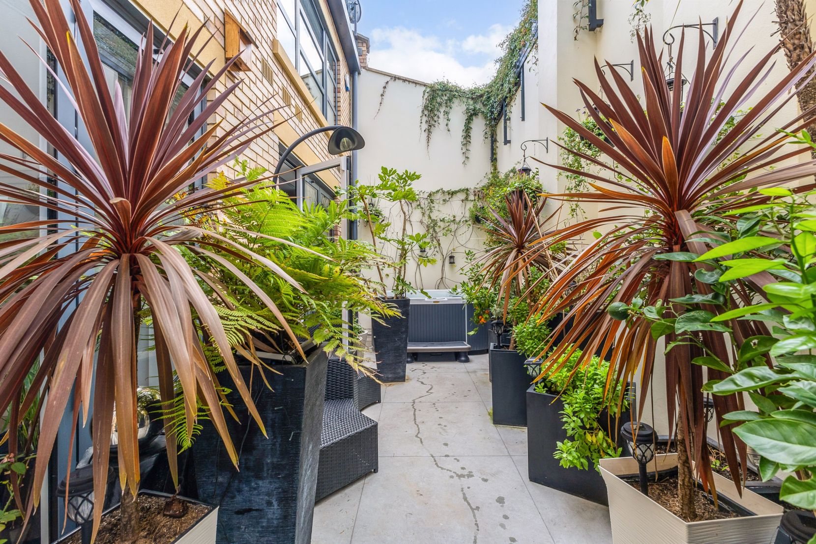 Hot Tub Garden Area