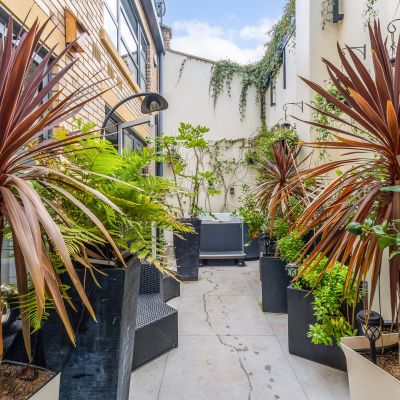 Hot Tub Garden Area