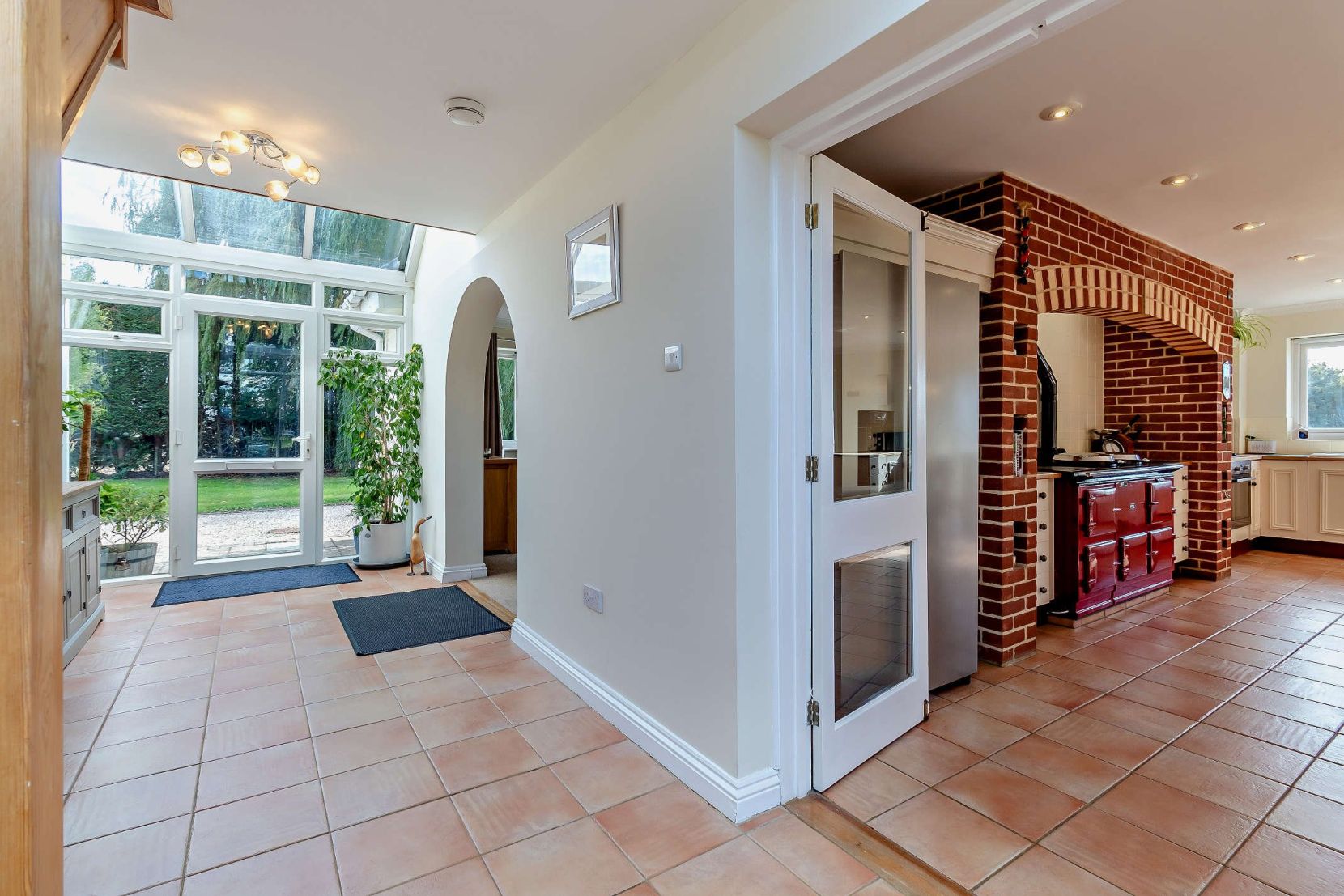 Hallway and Kitchen