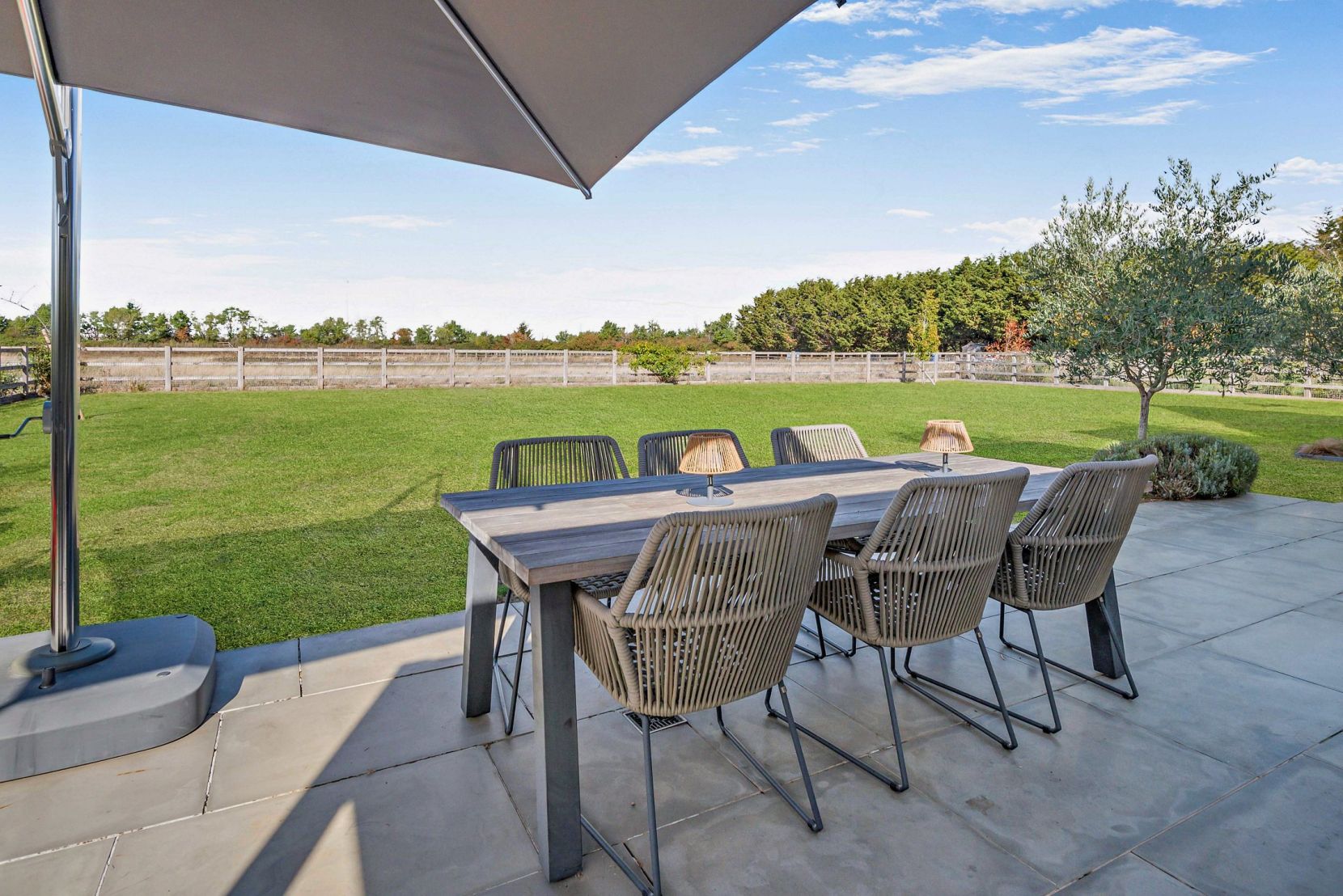 Rear Patio & View