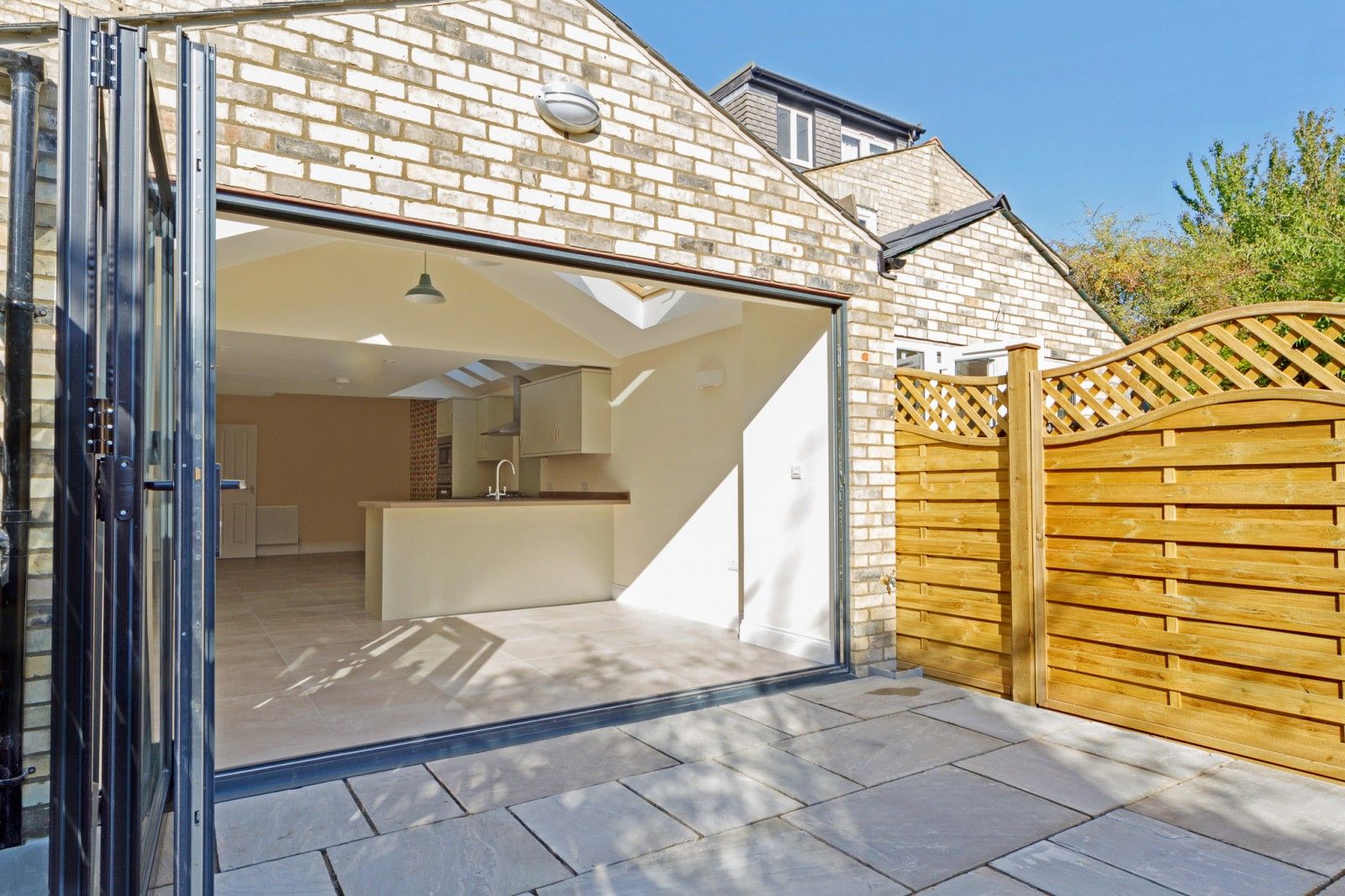 Bi fold doors to gar