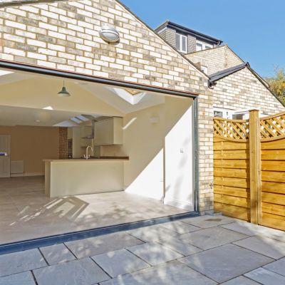 Bi fold doors to gar