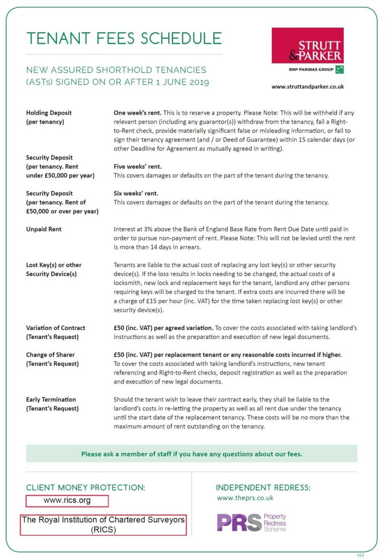 Tenant Fees